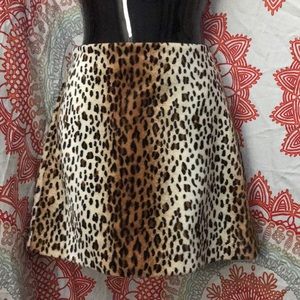 Cheetah Print Mini Skirt